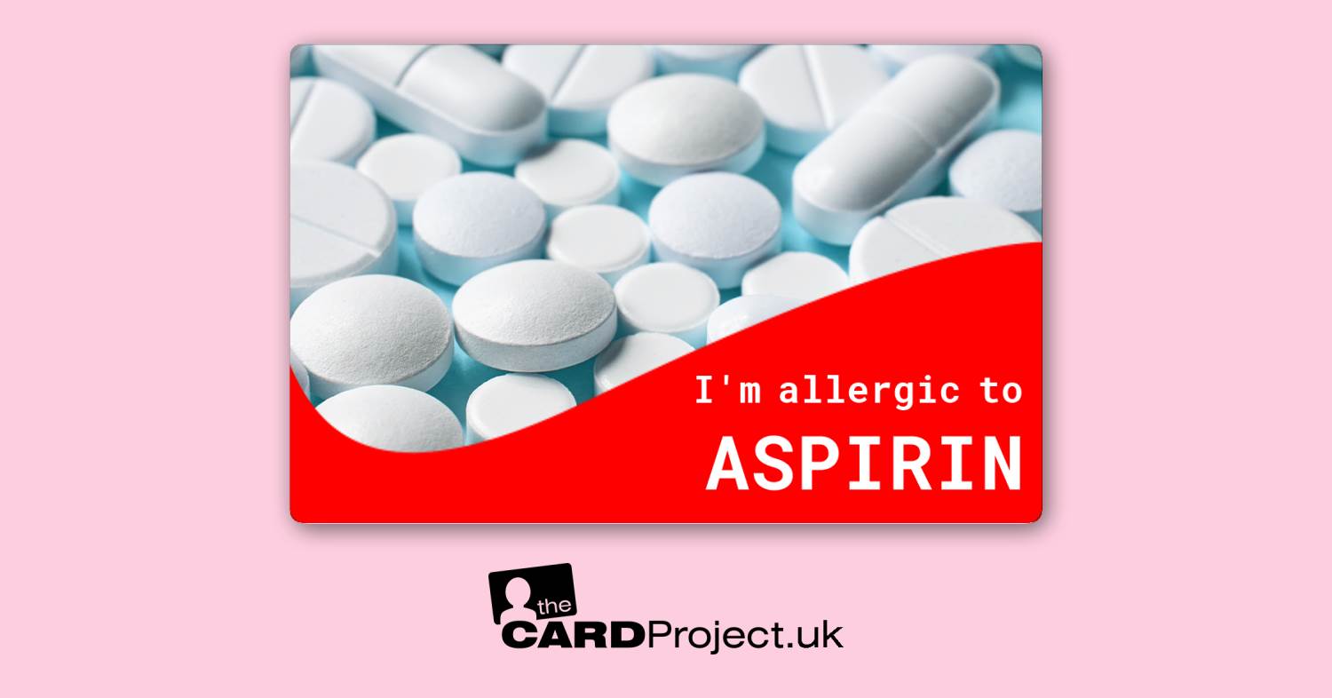 Aspirin Allergy Card 